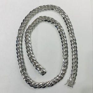 925 sterling silver Cuban Miami link chain